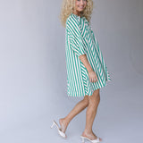 Olivia Puffy Sleeve Romper - Jade