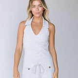 Presley Halter Neck Romper - H.Grey