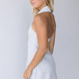 Presley Halter Neck Romper - H.Grey