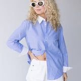 Alexis Striped Shirt - Blue