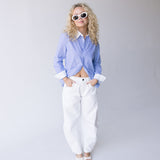 Alexis Striped Shirt - Blue