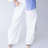 Jordan Barrel Jeans - White