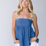 Beckham Denim Top - Denim