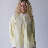 Darby Contrast Button Up Shirt-Yellow