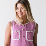 Kate Tweed Mini Dress -Pink