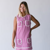Kate Tweed Mini Dress -Pink