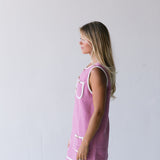 Kate Tweed Mini Dress -Pink