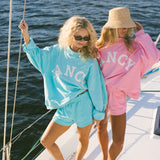 Breakers Oversized Lightweight Mockneck - Flamingo Pink
