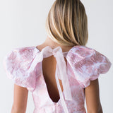 Harlem Jacquard Mini Dress - Dusty Pink