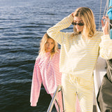 Breakers Oversized Striped Pants - Lemonade Yellow