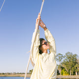 Breakers Oversized Striped Long Sleeve - Lemonade Yellow