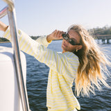 Breakers Oversized Striped Long Sleeve - Lemonade Yellow