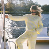 Breakers Oversized Striped Long Sleeve - Lemonade Yellow