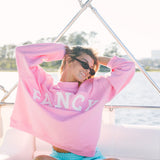 Breakers Oversized Lightweight Mockneck - Flamingo Pink
