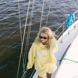 Breakers Oversized Lightweight Mockneck - Sunshine Yellow