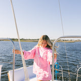 Breakers Oversized Lightweight Mockneck - Flamingo Pink