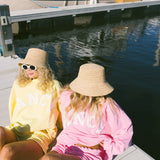 Breakers Oversized Lightweight Mockneck - Flamingo Pink