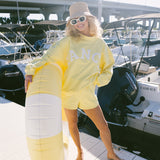 Breakers Oversized Lightweight Mockneck - Sunshine Yellow