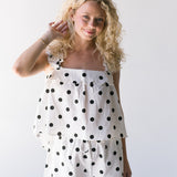 Roxy Polka Dot Top and Shorts Set - Off White