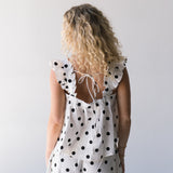 Roxy Polka Dot Top and Shorts Set - Off White