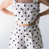 Roxy Polka Dot Top and Shorts Set - Off White