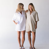 Heather Denim Mini Dress - Natural