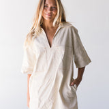 Heather Denim Mini Dress - Natural
