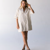 Heather Denim Mini Dress - Natural