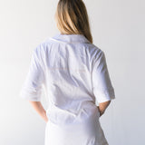Kolby Denim Mini Dress - White