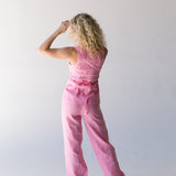 Peyton Linen Vest Top - Pink