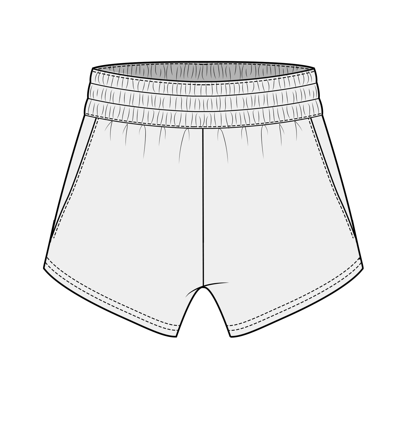 Fancy French Terry Mini Shorts - White