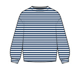 Fancy Oversized Striped Long Sleeve Top - (PREORDER)