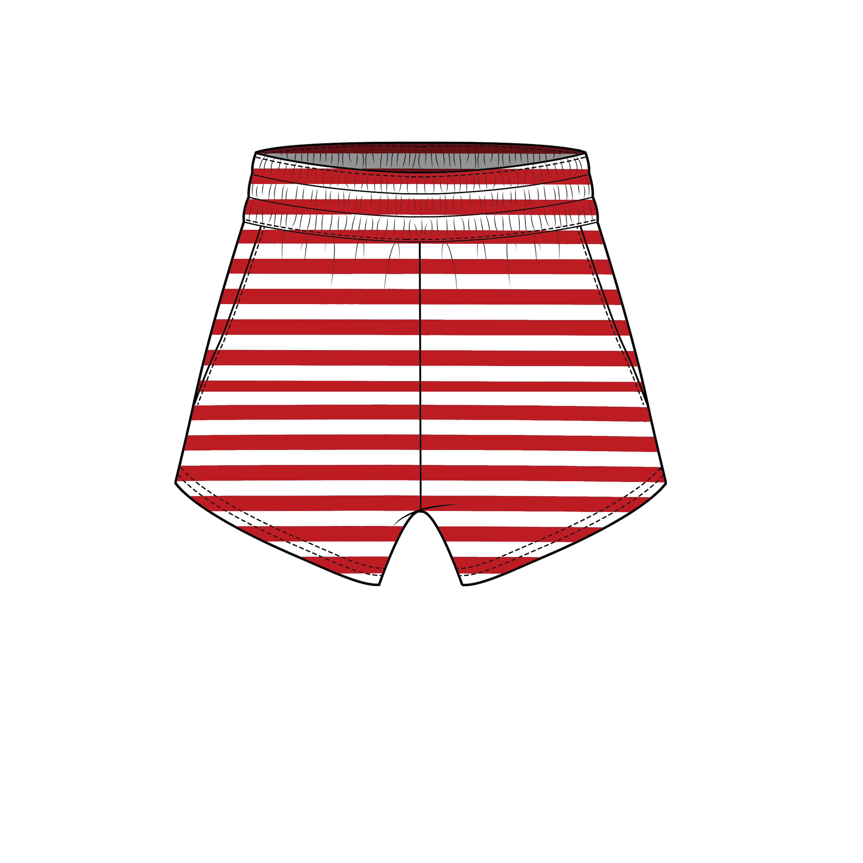 Fancy Striped Shorts (1.5 WEEK DELAYED DELIVERY)