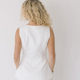 Liv Square Neck Romper Dress - Off White