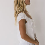 Katie Square Neck Top - White