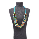 Beaded Boho Necklace - Turquoise