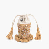 Ocean Whimsy Raffia Fish Bag