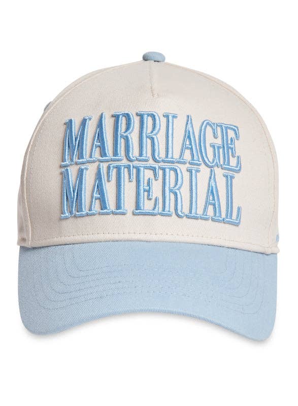 Marriage Material Trucker Hat - something blue