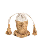Ocean Whimsy Raffia Fish Bag