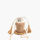 Ocean Whimsy Raffia Fish Bag