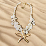 Sammy Starfish Necklace - Gold