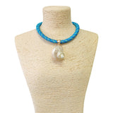 Seashell Necklace - Blue