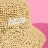 Straw Bride Bucket Hat