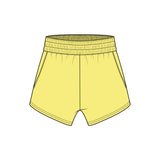 Fancy French Terry Mini Shorts - Birdy Yellow