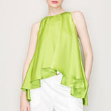 Willow Satin Top - Green