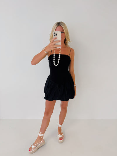 Lexie Bubble Dress  - Black