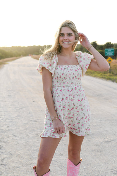 Jules Dress - Natural Pink