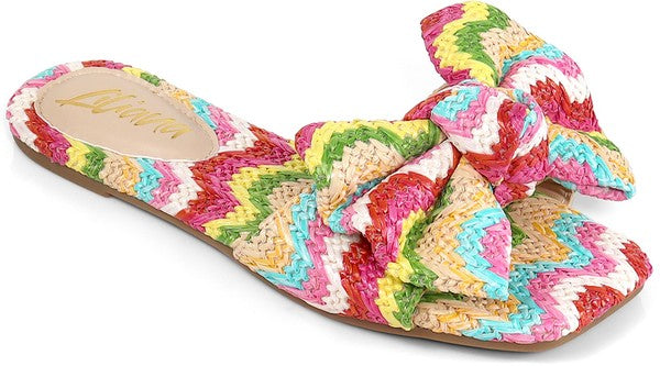 Lauren Shinee Bow Sandals - Multi