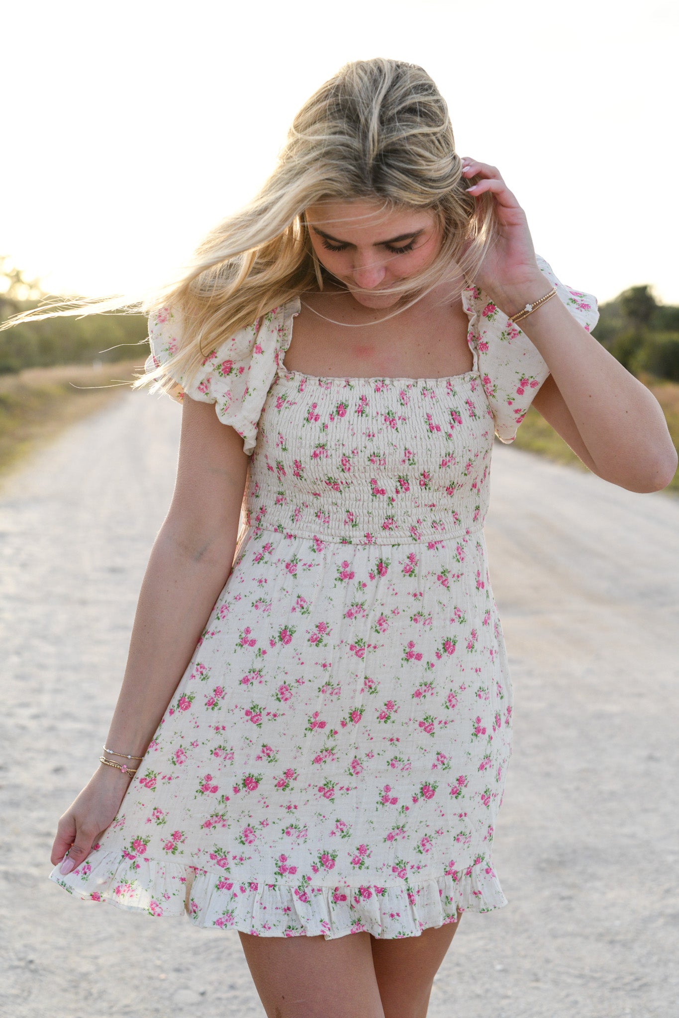 Jules Dress - Natural Pink