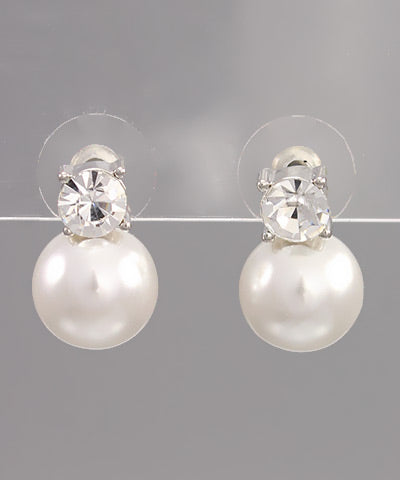 Crystal and Pearl Studs